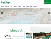 Tablet Screenshot of dreamvalleyresorts.com